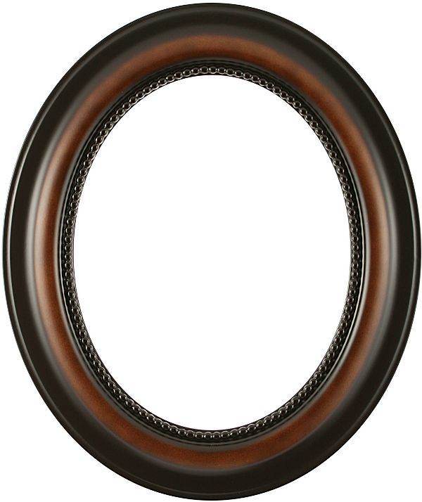 Oval Wooden Frame Designs Laurel Walnut Oval Picture Frame