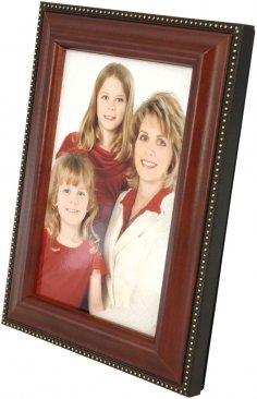 Wood Picture Frame with Gold Bead