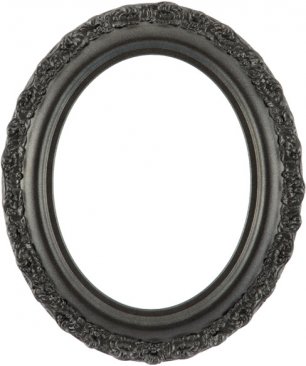 Mia Black Silver Oval Picture Frame