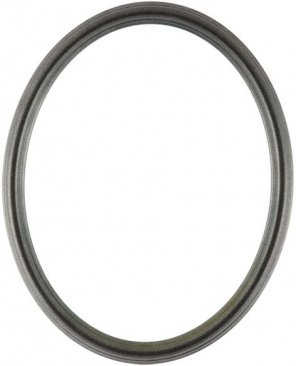 Laini Black Silver Oval Picture Frame