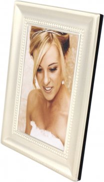 Brushed Satin Silver Bead Picture Frame