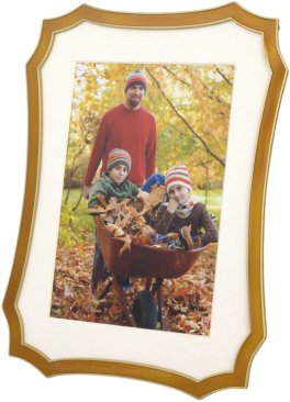 Octagon Amber Picture Frame