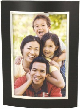 Black and Silver Dome Metal Picture Frame