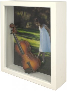 1 3/4 Deep White Shadow Box Picture Frame