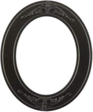 Hannah Black Silver Oval Picture Frame