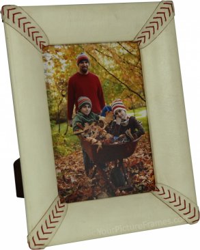 Baseball Leather Picture Frame