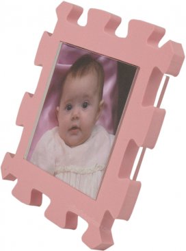 Pink Kids Foam Picture Frame