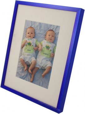 Galactic Blue Picture Frame with Mat