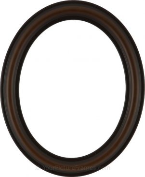 Rissa Walnut Oval Picture Frame