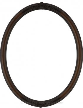 Nora Ornate Walnut Oval Picture Frame