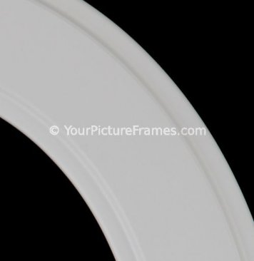 Bianca Linen White Oval Picture Frame