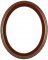 Trina Rosewood Oval Picture Frame