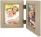 Weathered Antique Grey Double Picture Frame