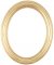 Rissa Gold Leaf Oval Picture Frame