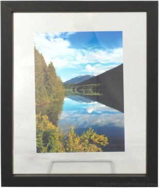 Black Wood Floating Picture Frame