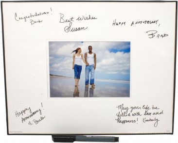 Black Plastic Signature Picture Frame