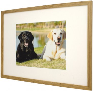 Set of 5 Natural Matted Gallery Picture Frames