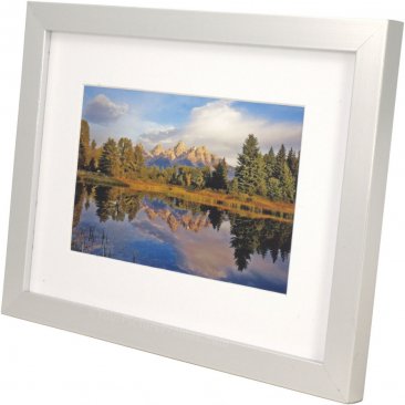 Set of 7 Silver Matted Gallery Picture Frames