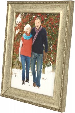 Silver Picture Frame with Decorative Edge