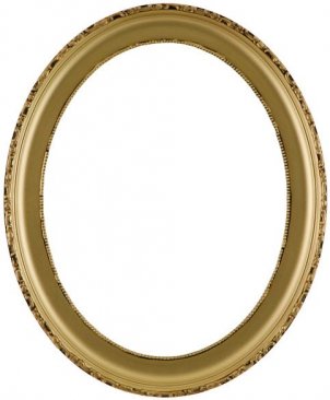 Trina Gold Oval Picture Frame