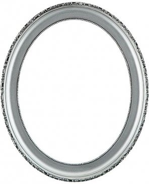 Trina Silver Oval Picture Frame
