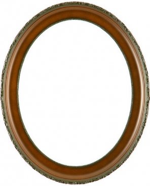 Trina Walnut Oval Picture Frame