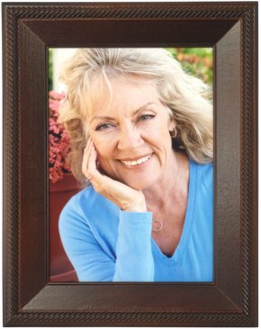 Tuxedo Brown Wood Picture Frame