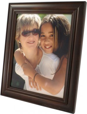 Dimensional Dark Mahogany Wood Picture Frame