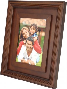 Dimensional Walnut Wood Picture Frame