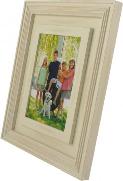 Distressed Dimensional Cream Wood Picture Frame