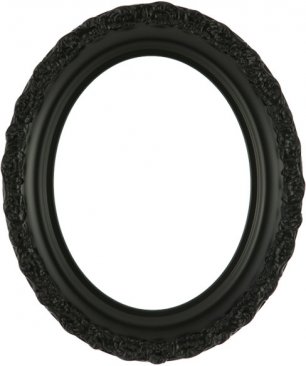 Mia Matte Black Oval Picture Frame