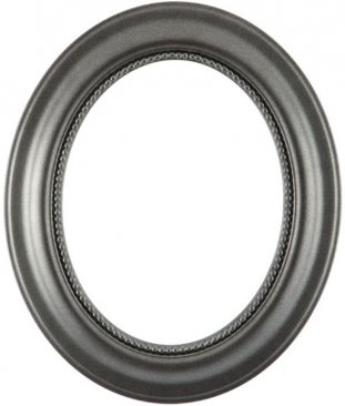Laurel Black Silver Oval Picture Frame