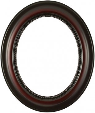 Laurel Rosewood Oval Picture Frame