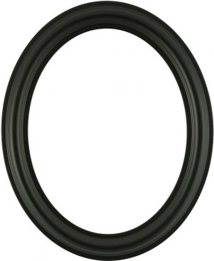 Rissa Matte Black Oval Picture Frame