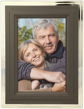 Gunmetal Step Metal Picture Frame