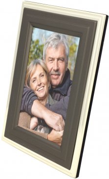 Gunmetal Step Metal Picture Frame