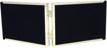 Silver Bead Horizontal Double Picture Frame