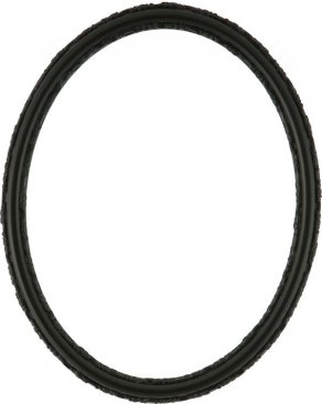Sadie Matte Black Oval Picture Frame