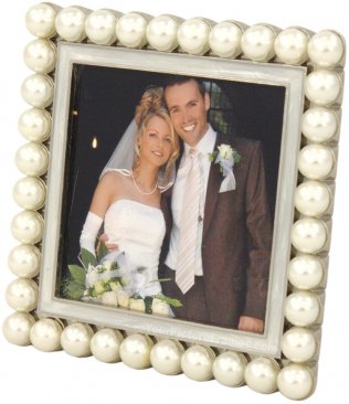 South Sea Square White Pearl Picture Frame