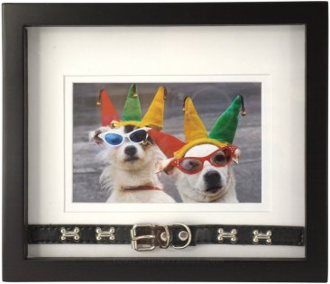 Black Collar Dog Picture Frame