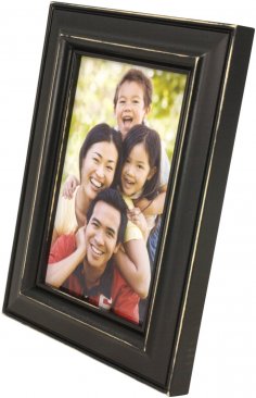 Weathered Antique Black Picture Frame