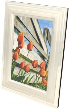 Brushed Silver Step Metal Picture Frame