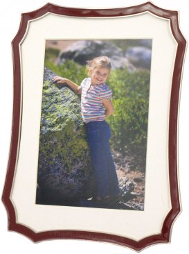 Octagon Red Picture Frame