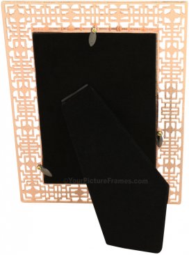 Bright Copper Grid Metal Picture Frame