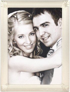 Brushed Satin Silver Picture Frame