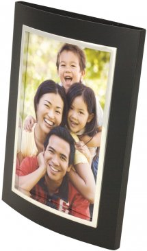 Black and Silver Dome Metal Picture Frame