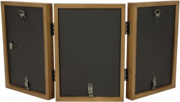 Simple Nutmeg Triple Picture Frame