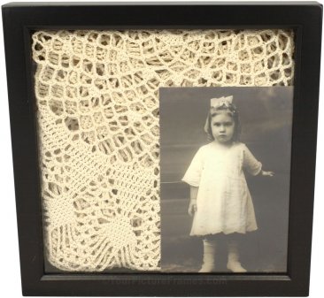 3/4 Deep Black Square Shadow Box Frame