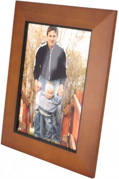 Chesnut Brown Picture Frame with Black Edge