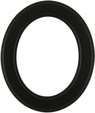 Bianca Matte Black Oval Picture Frame